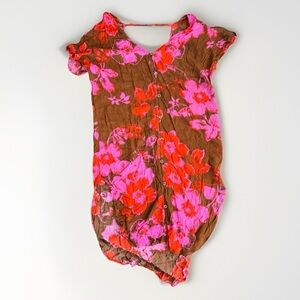 Cabi "Tiki" Tropical Floral Button-Up Cover-Up - Size XS/S 2017